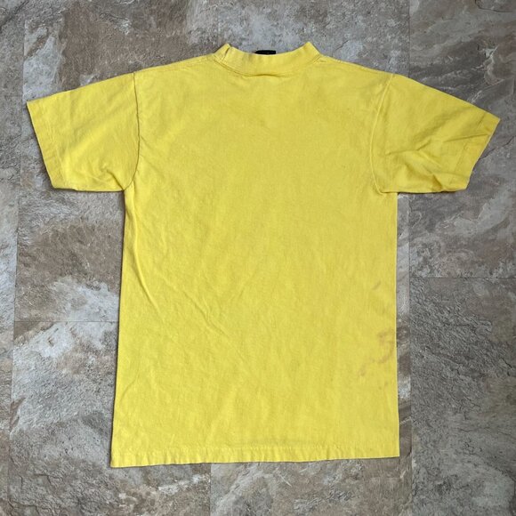 70s Vintage Cycling Graphic Tee Mens Small Passing Gas Funny Saying Short Sleeve - Picture 3 of 10